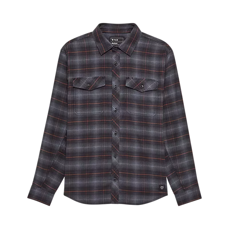 fox Survivalist Stretch Flannel Long Sleeve Shirt Black