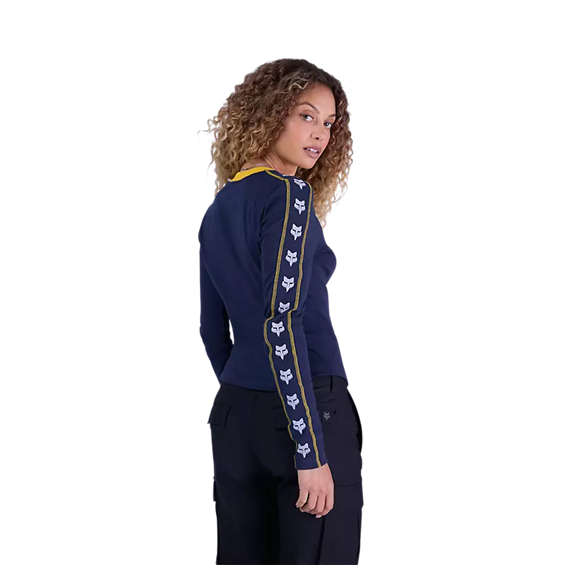 Fox Womens Circa 74 Fitted Long Sleeve Tee Midnight Blue