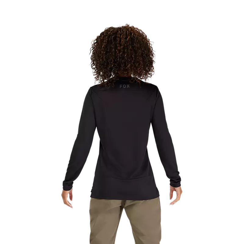 Fox Womens Ranger Fox Head Long Sleeve Jersey  Black