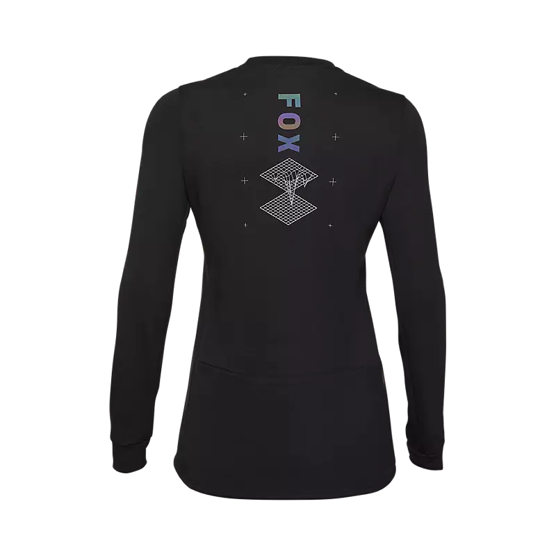 Fox Womens Ranger Lunar Drirelease® Long Sleeve Jersey Black