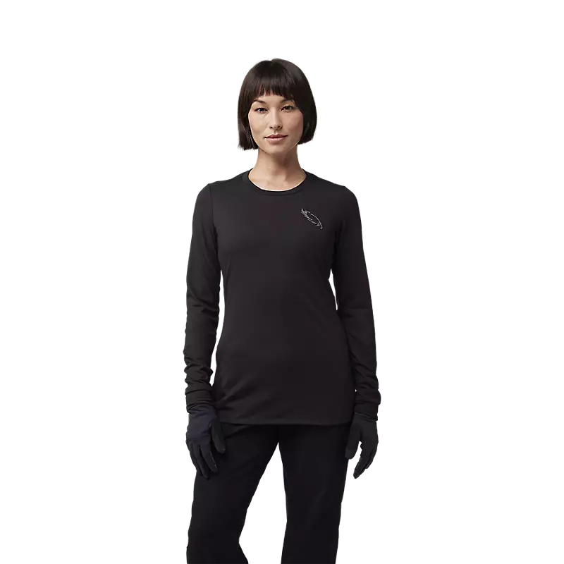Fox Womens Ranger Lunar Drirelease® Long Sleeve Jersey Black