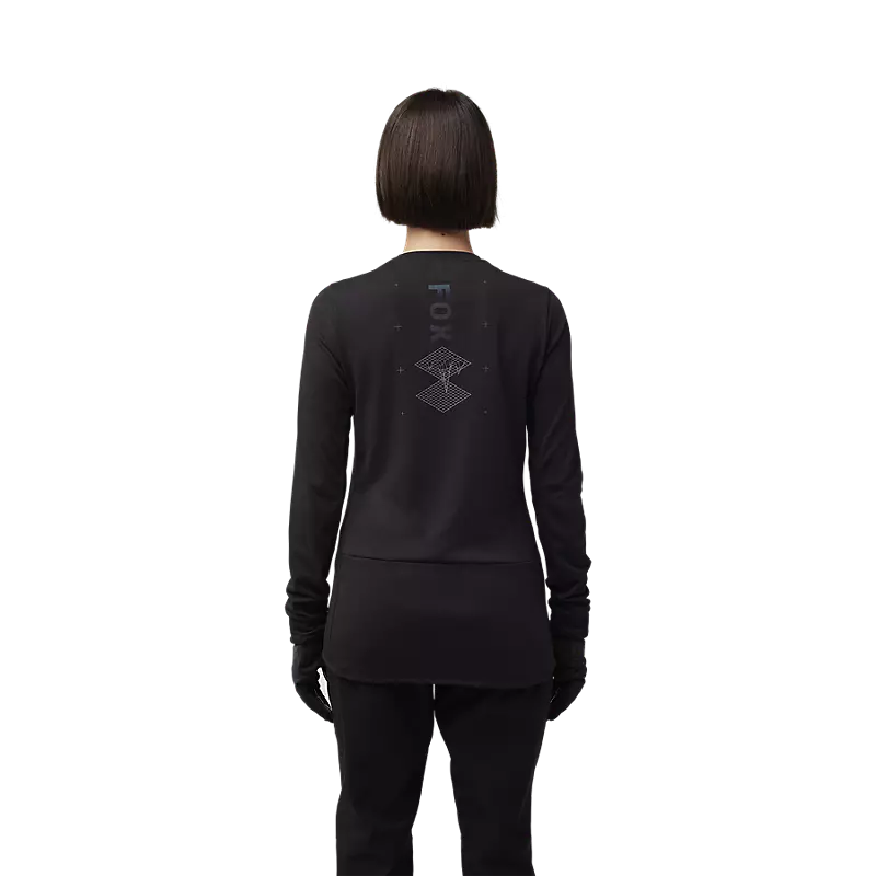 Fox Womens Ranger Lunar Drirelease® Long Sleeve Jersey Black