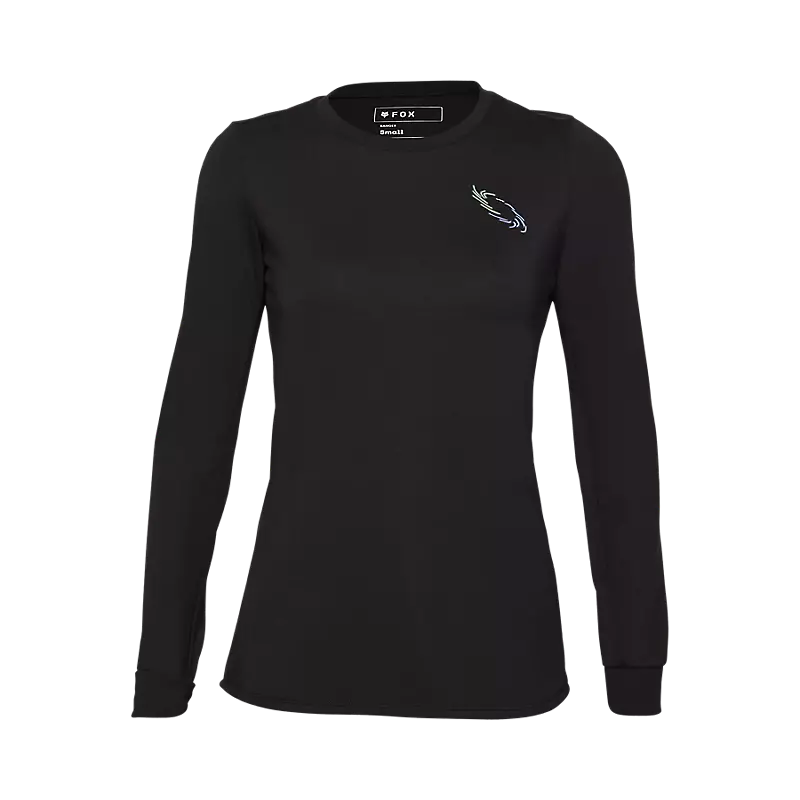 fox Womens Ranger Lunar Drirelease® Long Sleeve Jersey Black