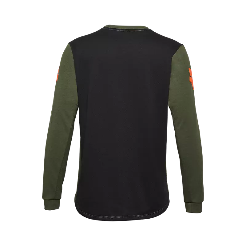 Fox Youth Ranger Drirelease® Aviation Long Sleeve Jersey Dark Sage Green