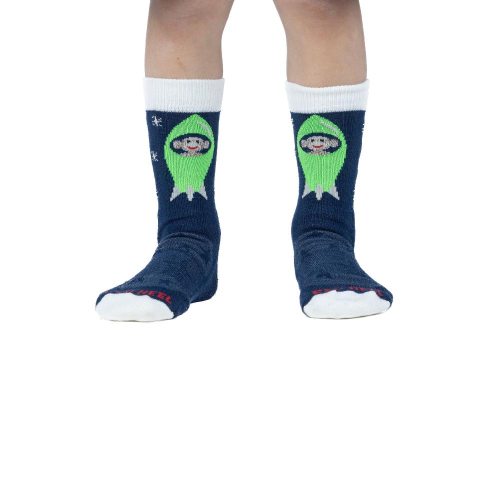 Fox River Kid's Astronaut Monkey Lightweight Crew Everyday Sock - 2 Pack