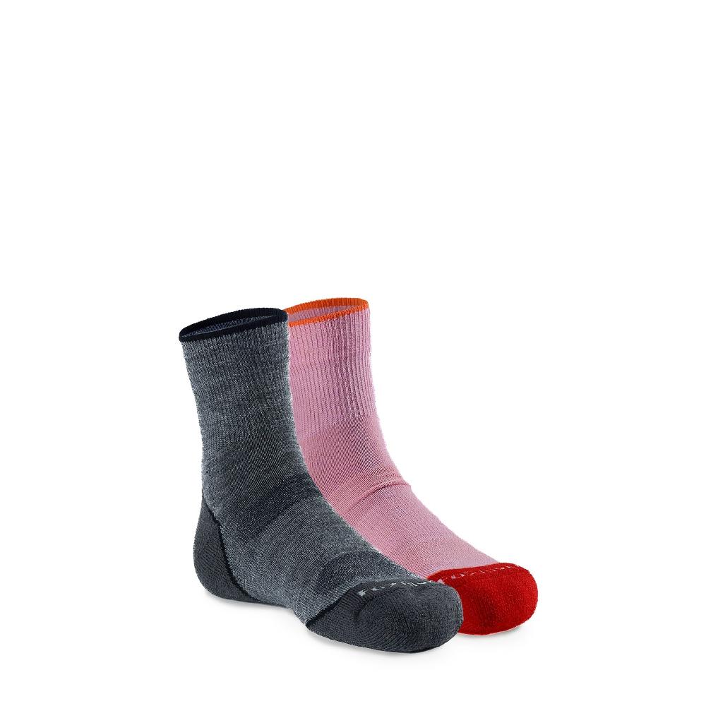 Fox River Kid's Base Camp 2.0 Lightweight Crew Hiking Sock - 2 Pack