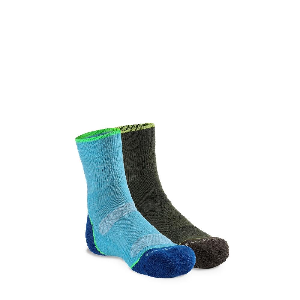 fox river Kid's Base Camp 2.0 Lightweight Crew Hiking Sock - 2 Pack