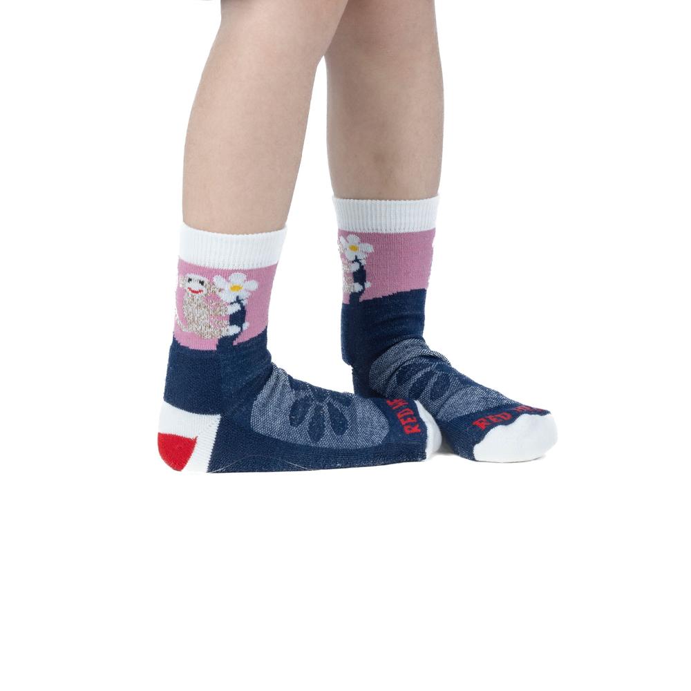 Fox River Kid's Flower Monkey Lightweight Crew Everyday Sock - 2 Pack