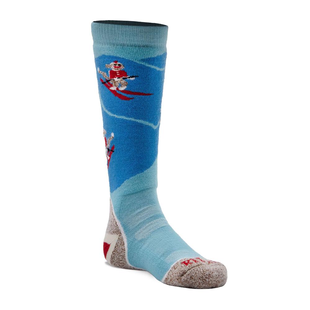 Fox River Kid's Monkey'n Around Medium Weight Over-the-Calf Ski And Snowboard Sock