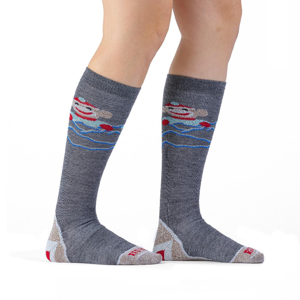 Fox River Kid's Monkey Ski Monkey Do Lightweight Over-the-Calf Ski And Snowboard Sock