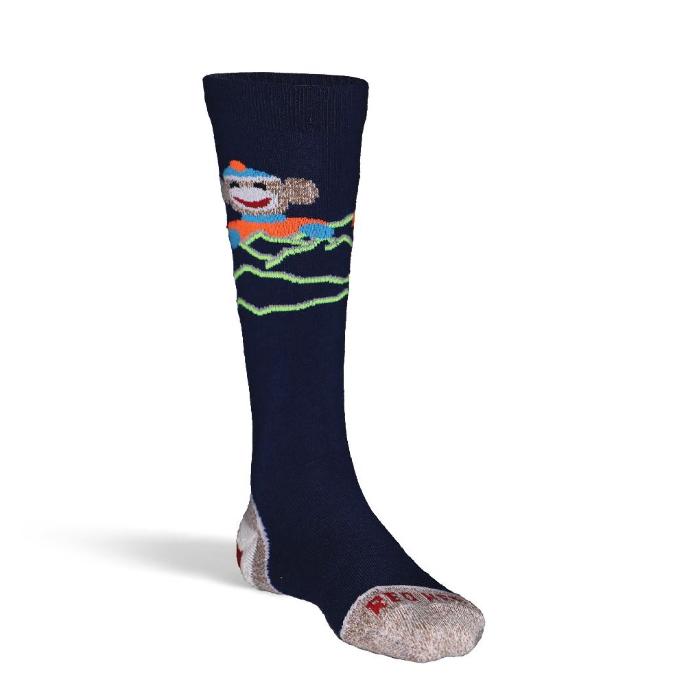 Fox River Kid's Monkey Ski Monkey Do Lightweight Over-the-Calf Ski And Snowboard Sock