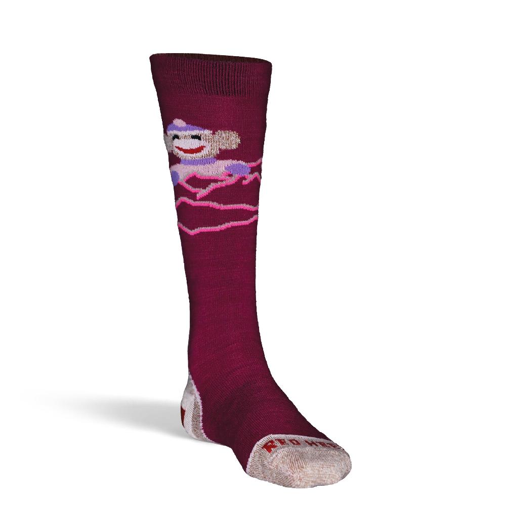 Fox River Kid's Monkey Ski Monkey Do Lightweight Over-the-Calf Ski And Snowboard Sock
