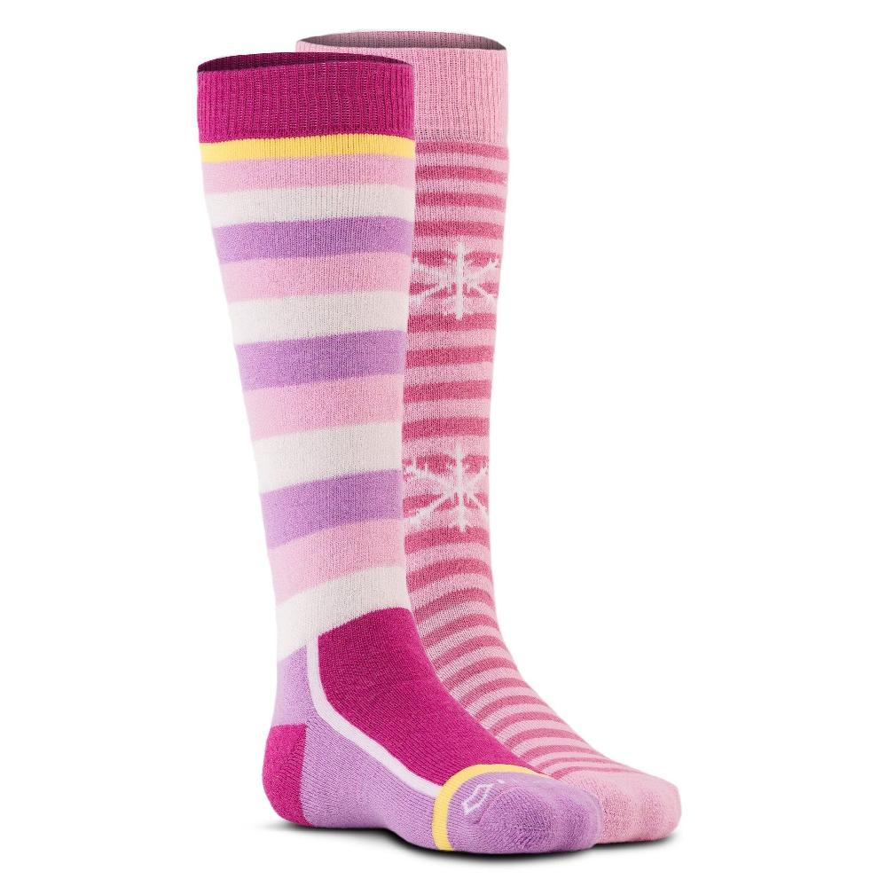 Fox River Kid's Snow Day Medium Weight Over-the-Calf Ski And Snowboard Sock - 2 Pack