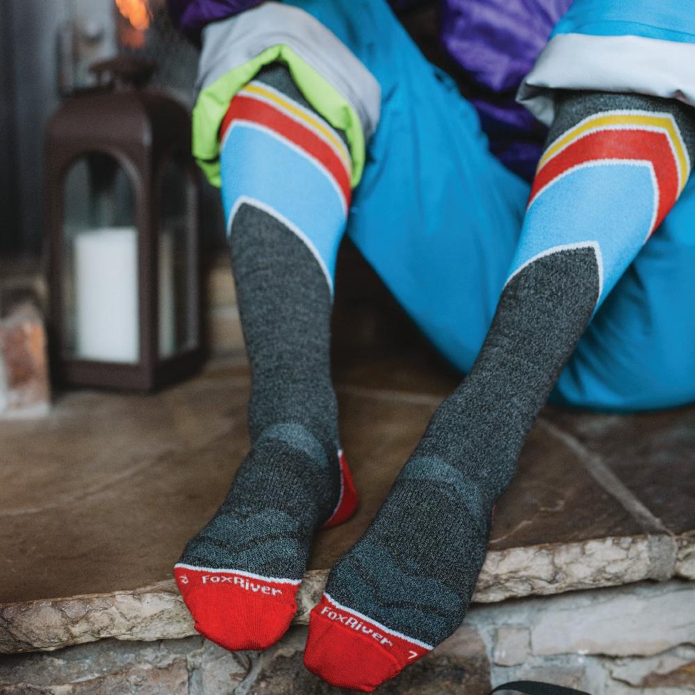 Fox River Men's Peakheat Bomber Ultra-Lightweight Over-the-Calf Ski And Snowboard Sock