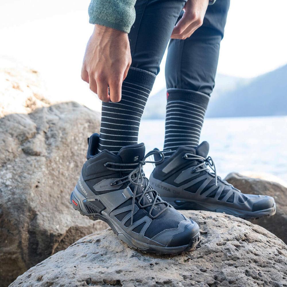 Fox River Men's Stripe Lightweight Crew Hiking Sock