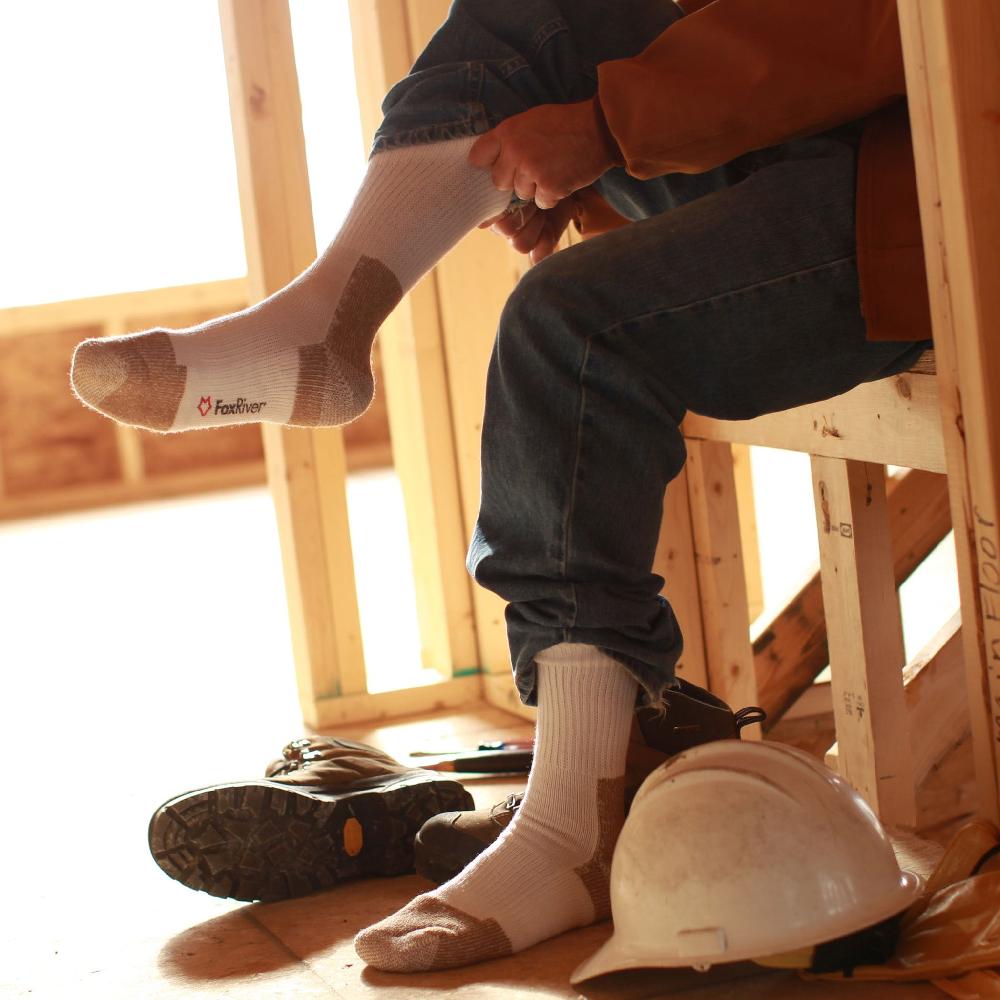 Fox River Men's Westerner Medium Weight Over-the-Calf Work Sock - 2 Pack