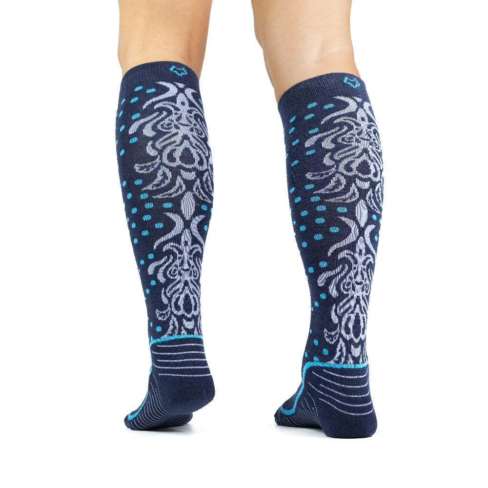 Fox River Women's Falling Leaf Lightweight Over-the-Calf Ski And Snowboard Sock
