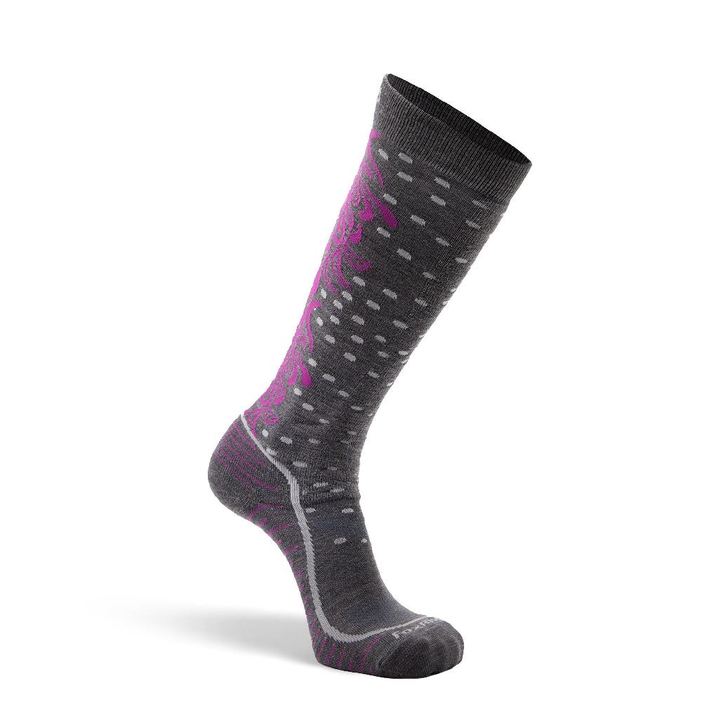 Fox River Women's Falling Leaf Lightweight Over-the-Calf Ski And Snowboard Sock