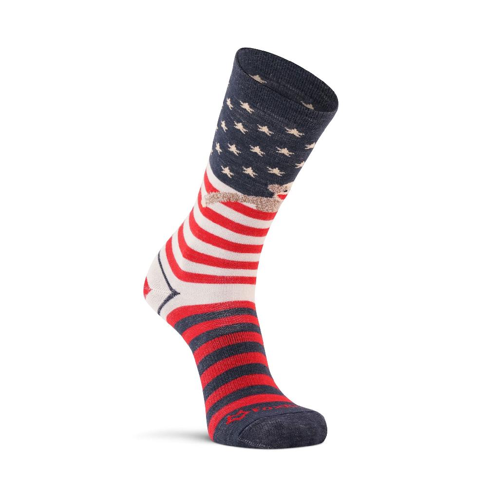 fox river Women's Monkey Flag Ultra-Lightweight Crew Everyday Sock