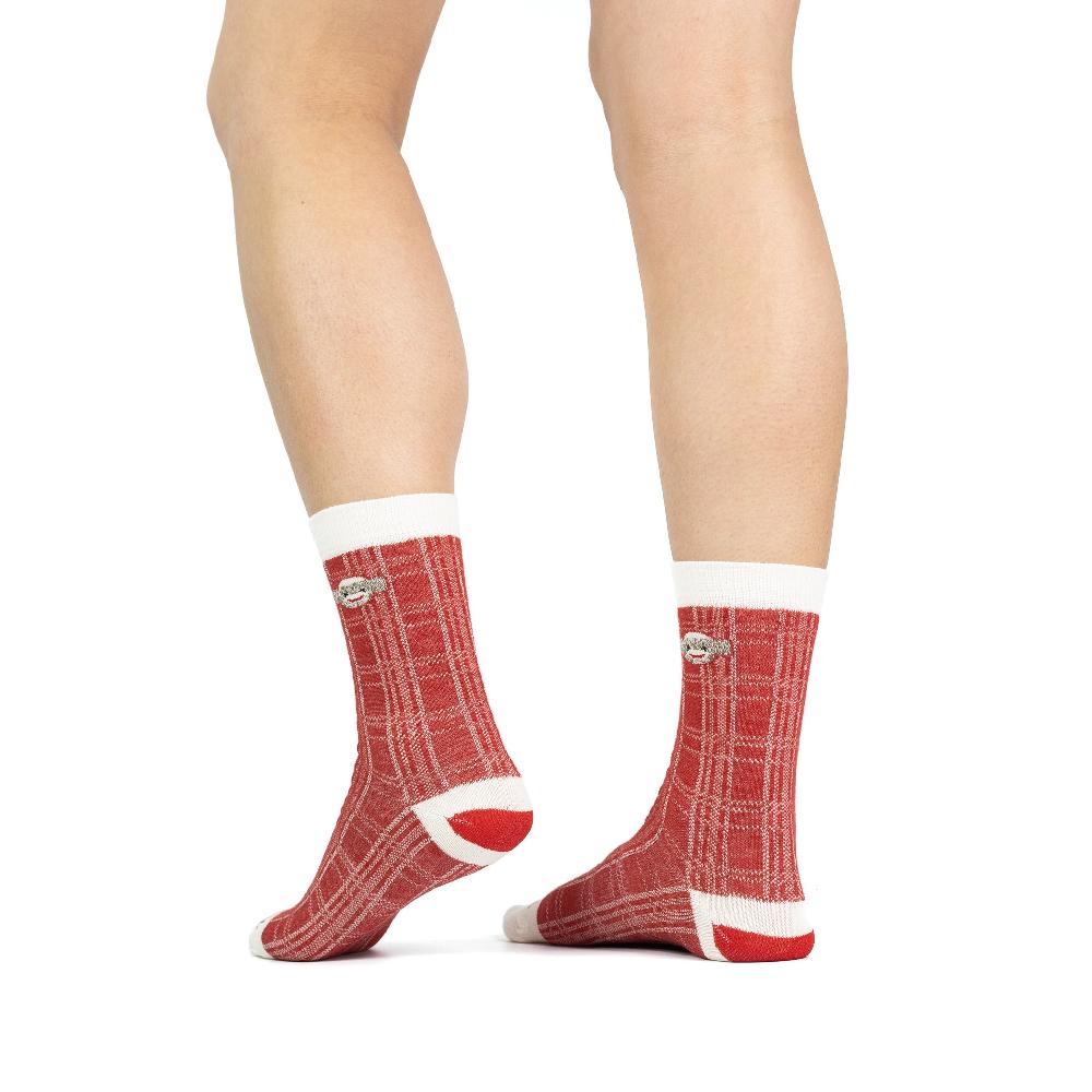 Fox River Women's Monkey Plaid Ultra-Lightweight Crew Everyday Sock