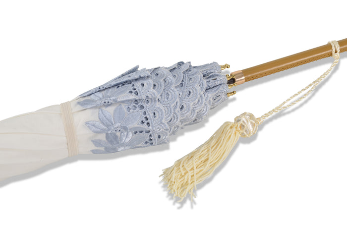 Fox Umbrellas 229815 Pattern Parasol - Ivory (3 Handle Choices)