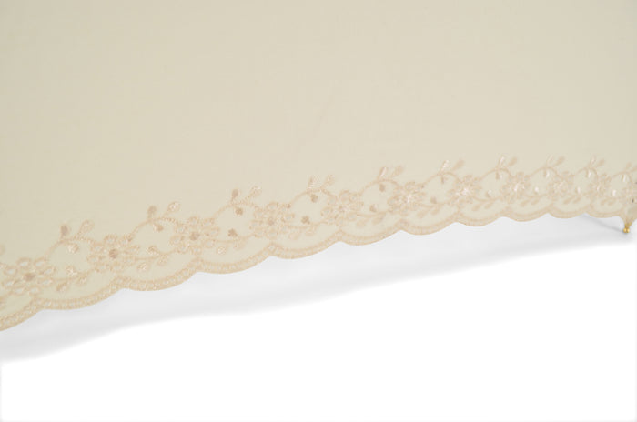 Fox Umbrellas 229821 Pattern Parasol - Beige (3 Handle Choices)