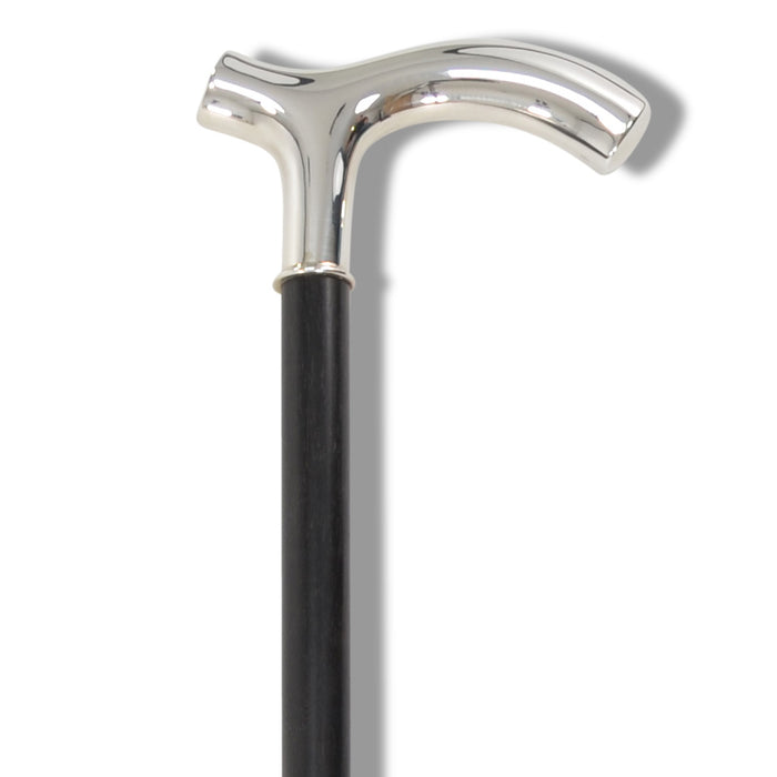 Fox Umbrellas EWS6 Silver Hallmarked Crook Or Crutch Dress Stick (2 Handle Options)