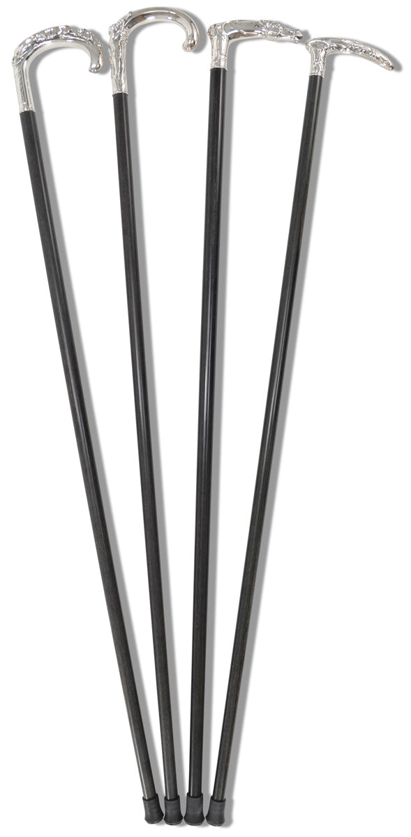 fox umbrellas EWS7 Silver Plated Handle Dress Stick (4 Handle Options)