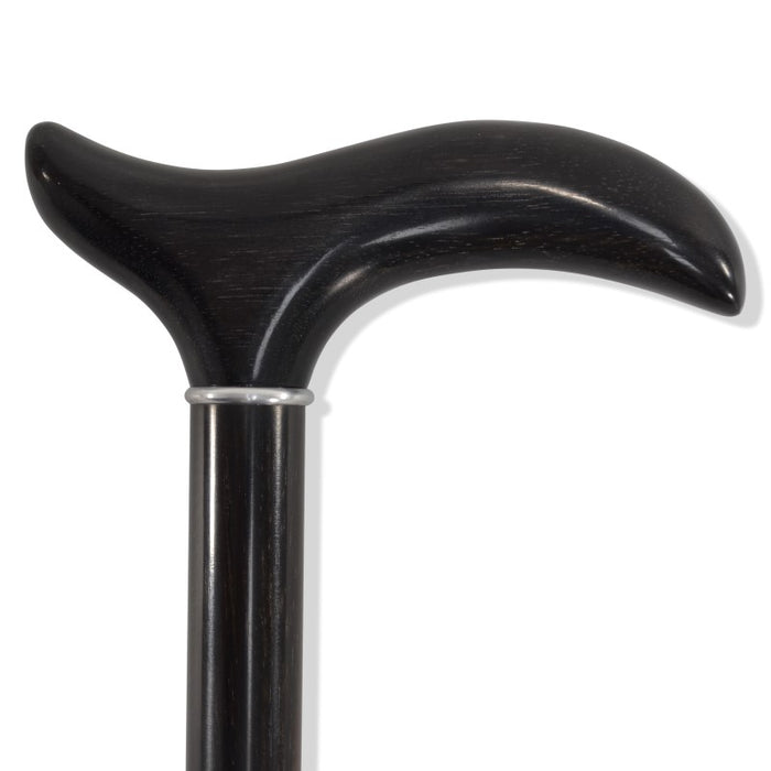 Fox Umbrellas EWS8 Derby Ebony Crutch Handle On Ebony Stick