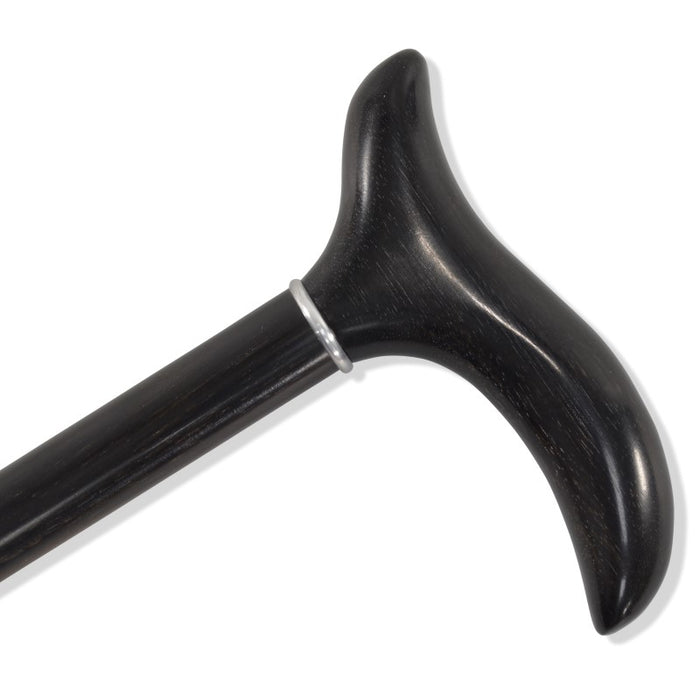 Fox Umbrellas EWS8 Derby Ebony Crutch Handle On Ebony Stick