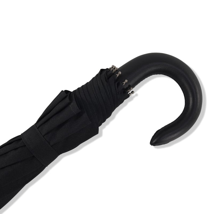 Fox Umbrellas TEL10 (10 Rib) Black Leather Crook