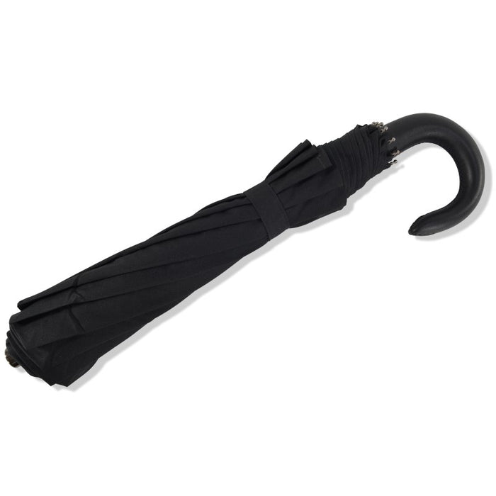 Fox Umbrellas TEL10 (10 Rib) Black Leather Crook