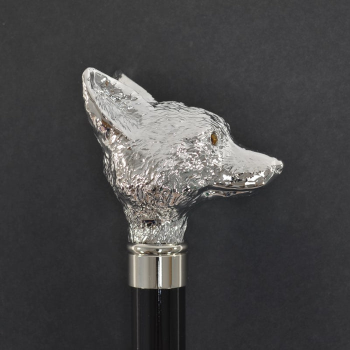 Fox Umbrellas TEL13 (8 Rib) Nickel Finish Fox Head