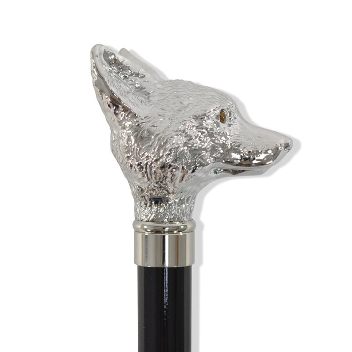 fox umbrellas TEL13 (8 Rib) Nickel Finish Fox Head