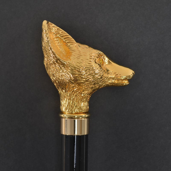 Fox Umbrellas TEL8 (10 Rib) Gilt Classic Fox Head
