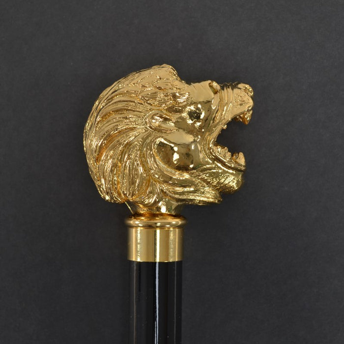 Fox Umbrellas TEL8 (10 Rib) Gilt Classic Lion Head