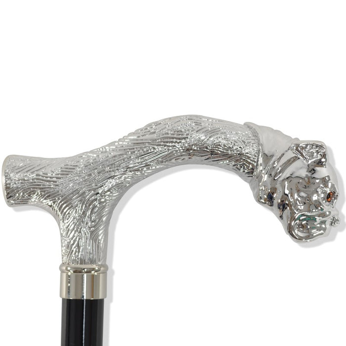 fox umbrellas TEL9 (10 Rib) Nickel Bulldog Head