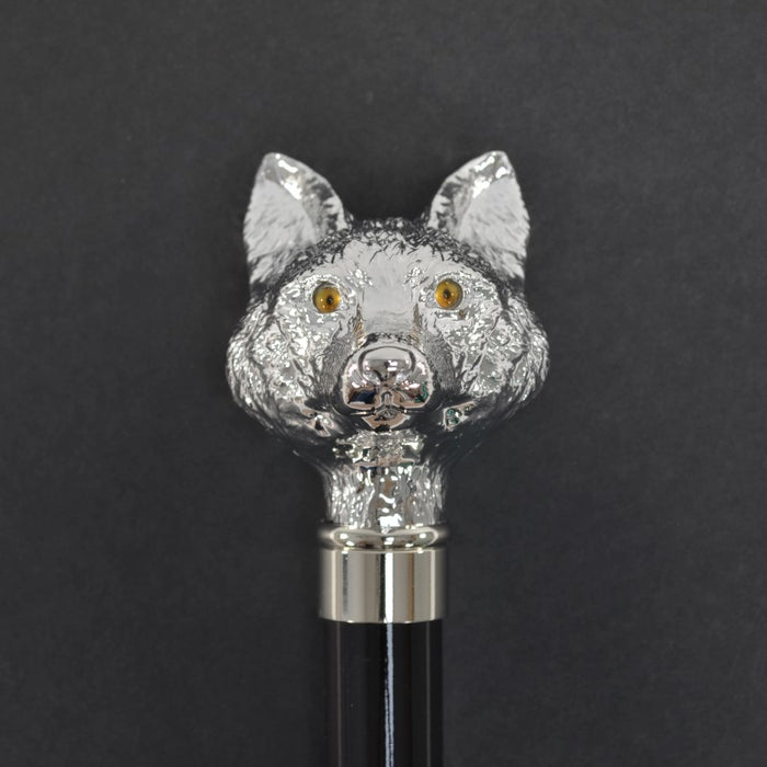 Fox Umbrellas TEL9 (10 Rib) Nickel Fox Head