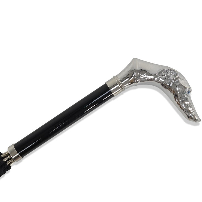 Fox Umbrellas WL14 Nickel Greyhound Head