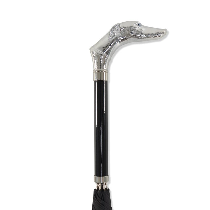 fox umbrellas WL14 Nickel Greyhound Head