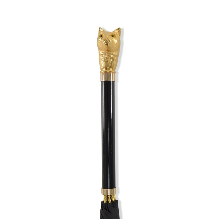 Fox Umbrellas WL15 Gilt Classic Cat Head