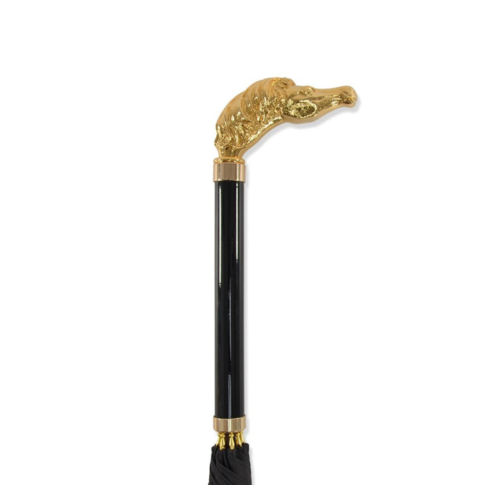 fox umbrellas WL15 Gilt Classic Horse Head