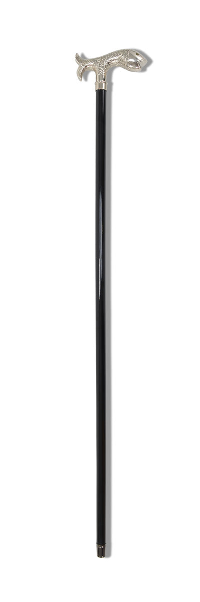 Fox Umbrellas FWS2 Nickel Finish Animal Head Walking Stick (13 Handle Options)