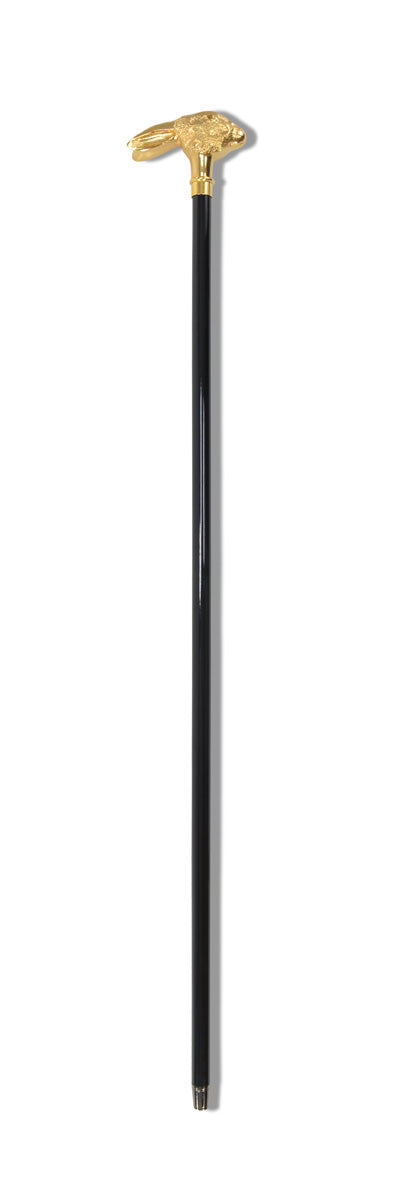 Fox Umbrellas FWS7 Gilt Finish Animal Head Walking Stick (13 Handle Options)