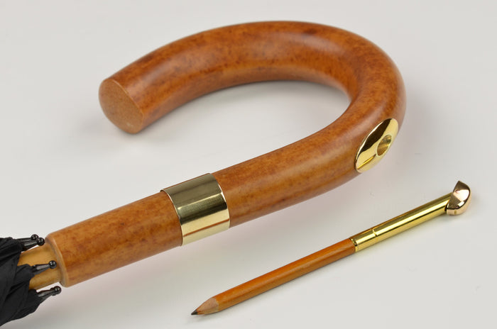 Fox Umbrellas GS8 Choice Stout Malacca Racing (Rolled Gold Or Hallmarked Silver)