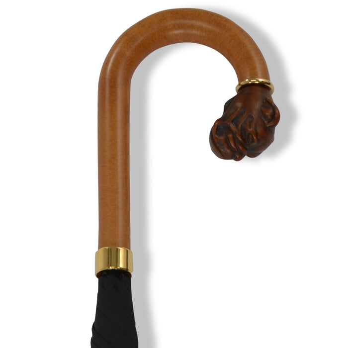 Fox Umbrellas GT19 Brown Animal Head Crook (6 Handle Choices)