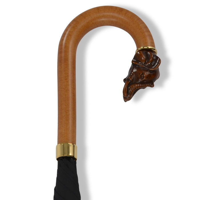 Fox Umbrellas GT19 Brown Animal Head Crook (6 Handle Choices)