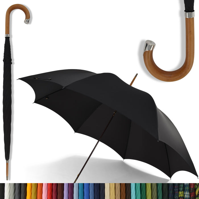 fox umbrellas GT22 Choice Malacca with Silver Apron Nose & Tip Cup