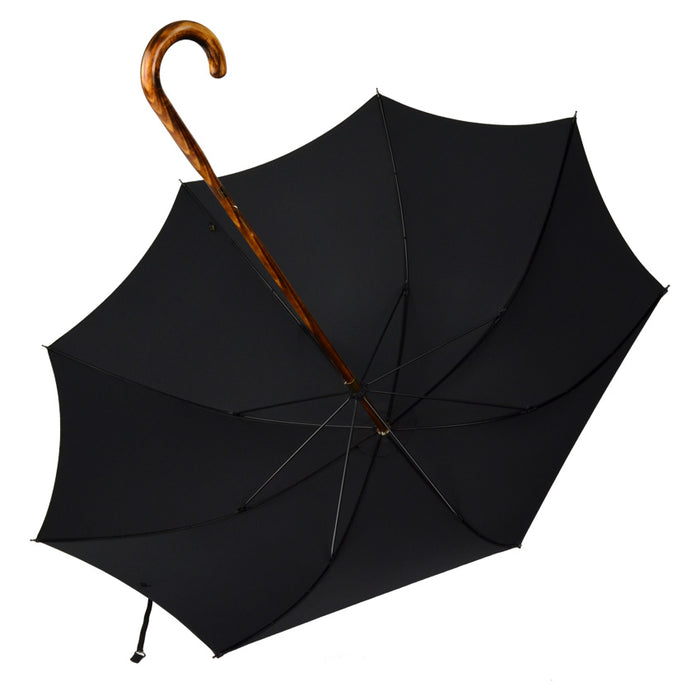 Fox Umbrellas RS14 Scorched Maple Solid With Horn Inset In Handle