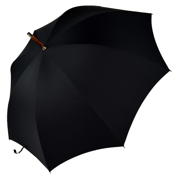 Fox Umbrellas RS14 Scorched Maple Solid With Horn Inset In Handle